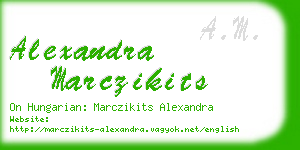 alexandra marczikits business card